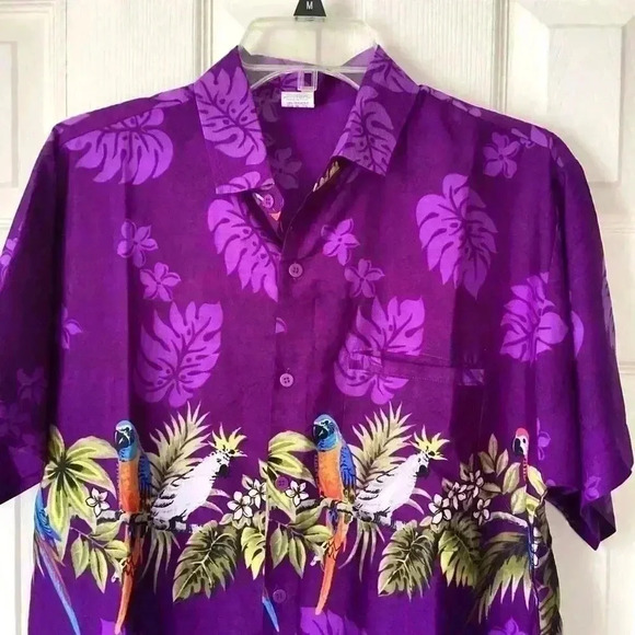 DR2 Collared Long Sleeve Floral  Tiered maxi Shirt Dress Red Wine Sz Medium - Picture 10 of 10